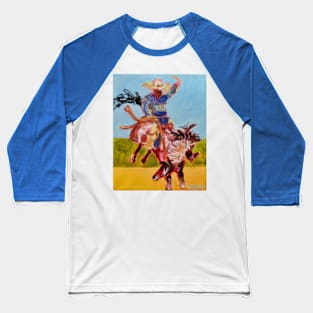 Bronco and Rider Baseball T-Shirt